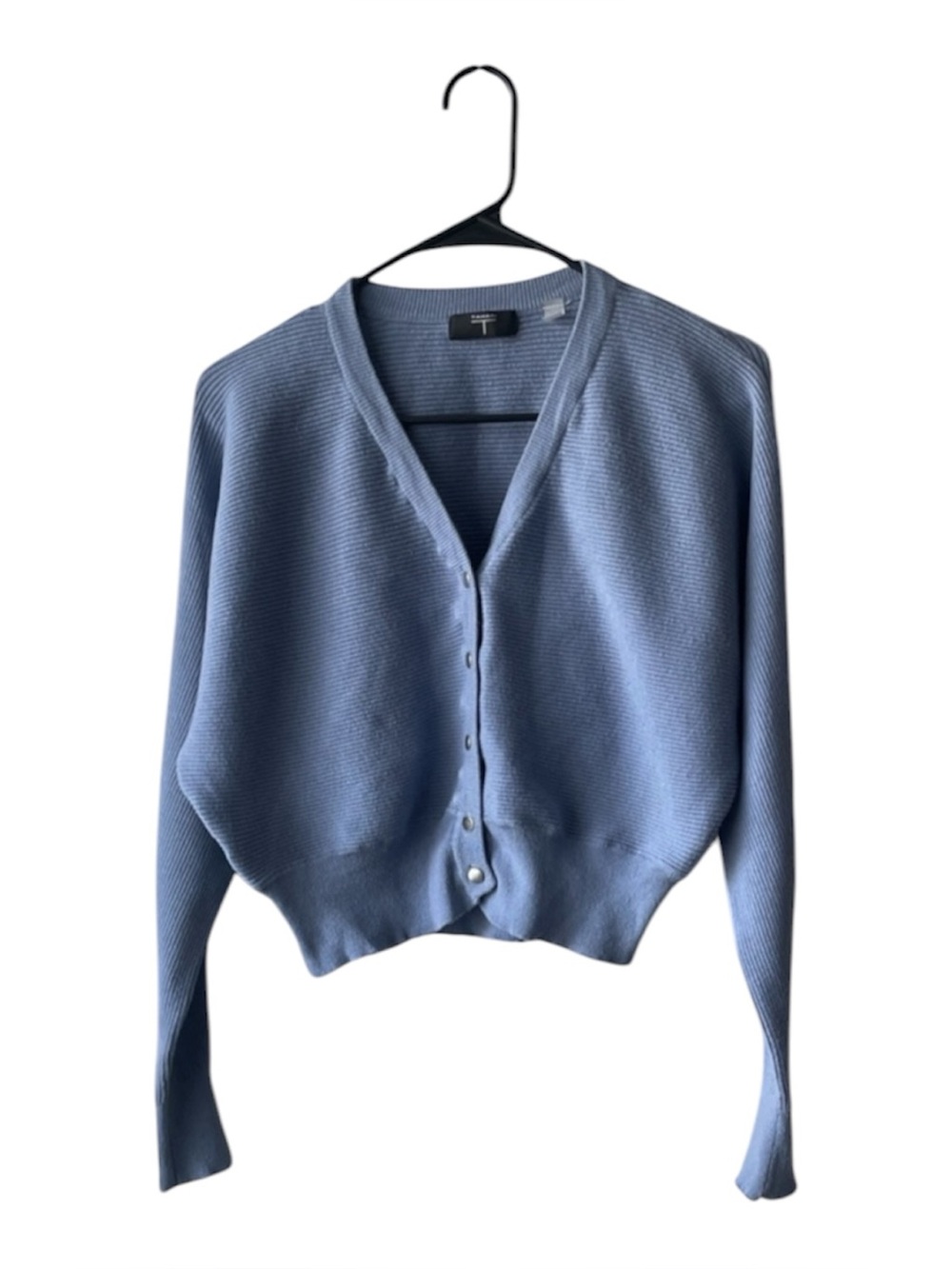Tahari Light Blue Button-Up Cardigan